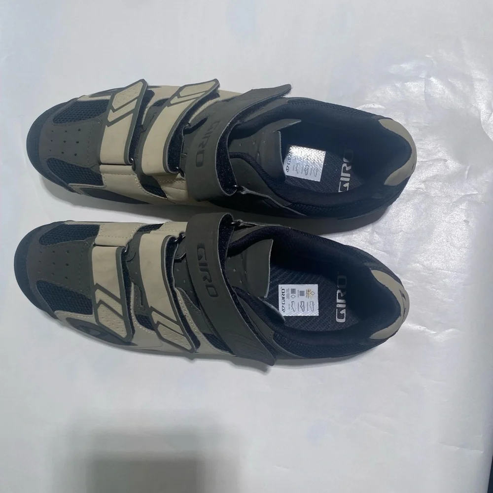 Giro Men's size 12 Cycling Shoes - Black and Tan - Picture 5 of 14